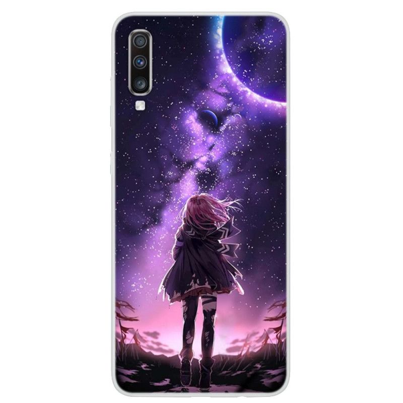 Hülle Samsung Galaxy A70 Magischer Vollmond