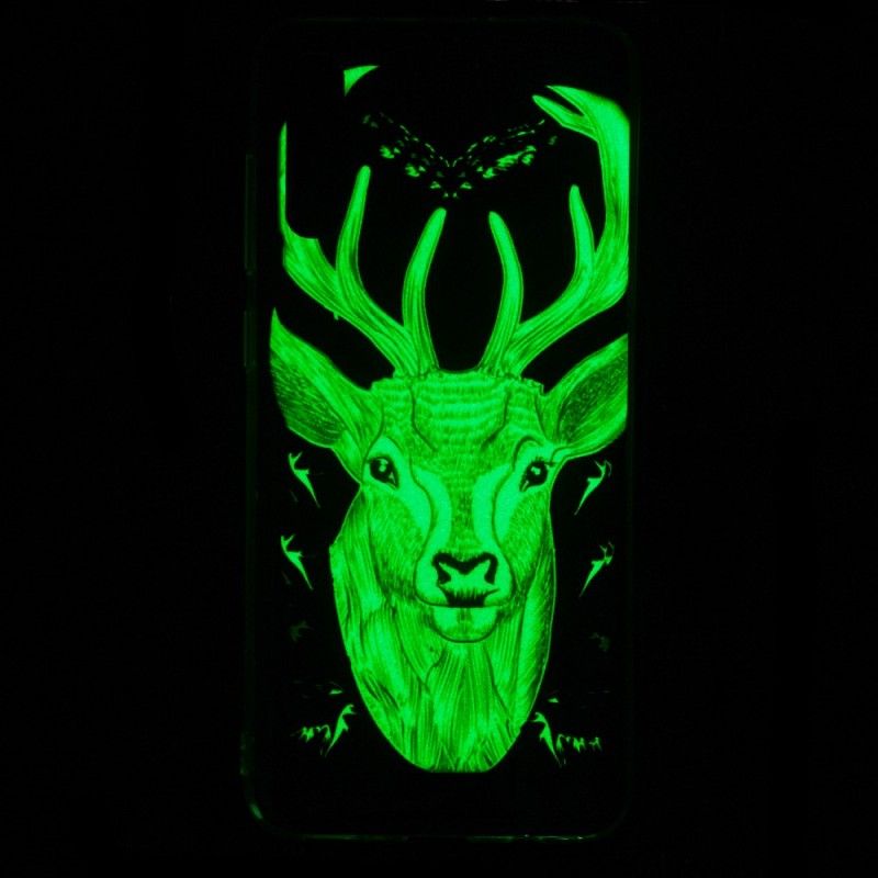 Hülle Samsung Galaxy A70 Majestätischer Fluoreszierender Hirsch