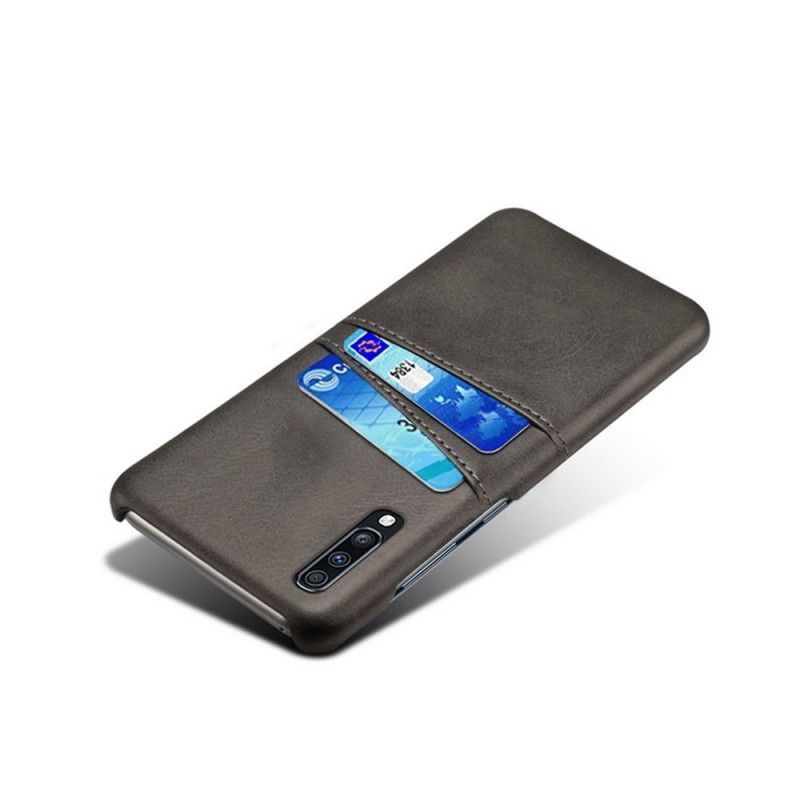 Hülle Samsung Galaxy A70 Schwarz Karteninhaber