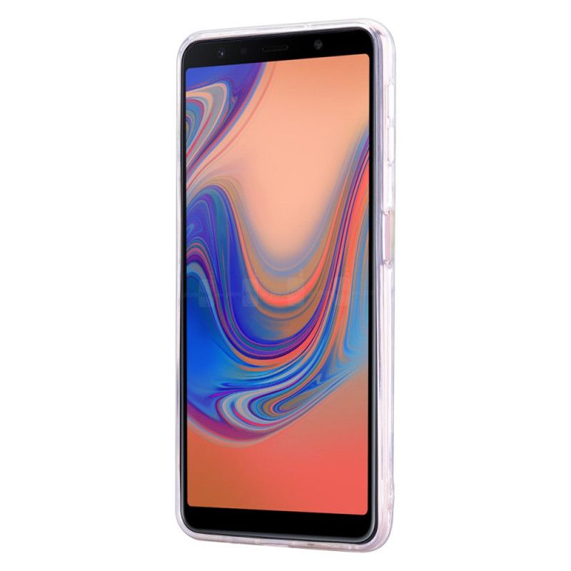 Hülle Samsung Galaxy A70 Spitzen- Und Paillettenblüten