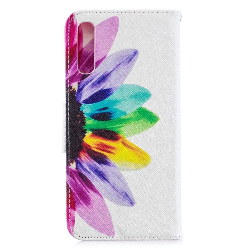 Lederhüllen Für Samsung Galaxy A70 Aquarellblume