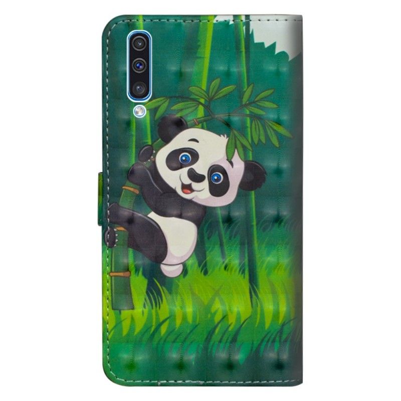 Lederhüllen Für Samsung Galaxy A70 Panda Und Bambus
