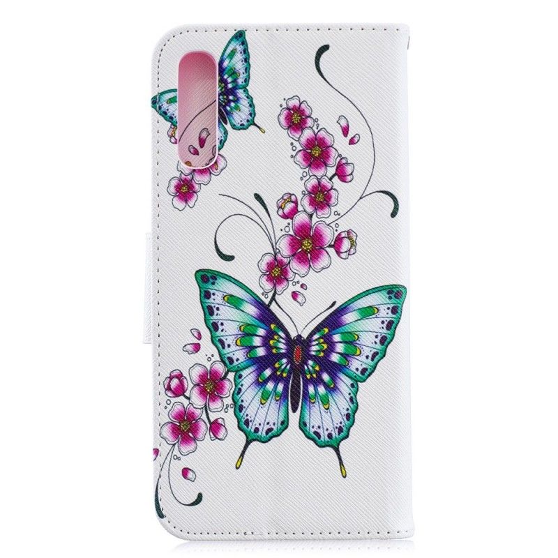 Lederhüllen Für Samsung Galaxy A70 Wundervolle Schmetterlinge