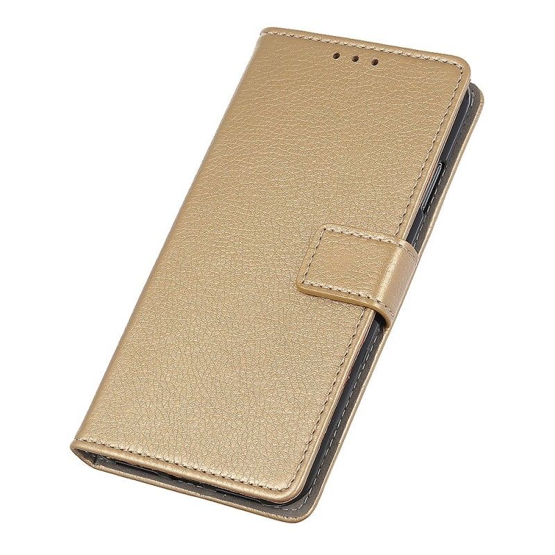 Lederhüllen Samsung Galaxy A70 Golden Retro-Kunstledernähte