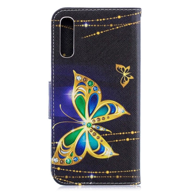 Lederhüllen Samsung Galaxy A70 Handyhülle Magischer Schmetterling