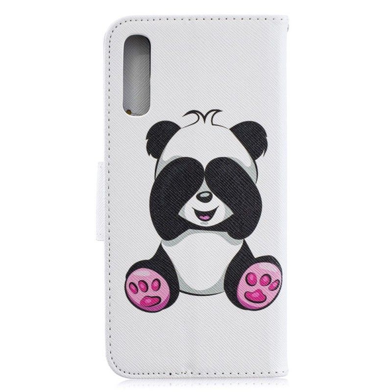 Lederhüllen Samsung Galaxy A70 Lustiger Panda
