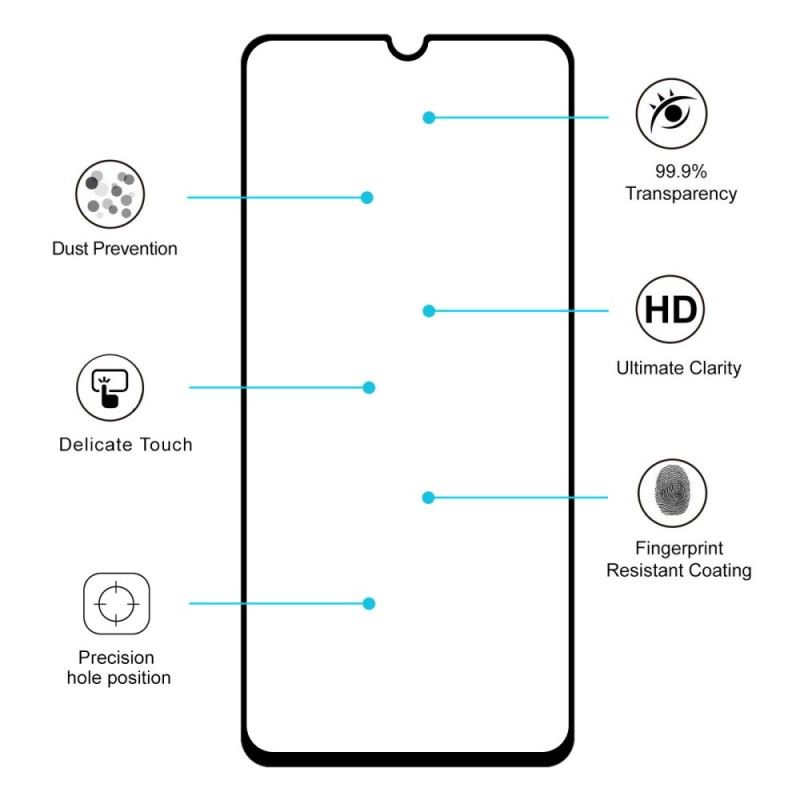 Schutz Aus Gehärtetem Glas Samsung Galaxy A70 Hat Prinz