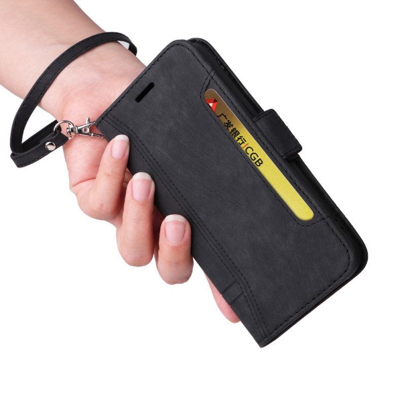 Flip Case Für Xiaomi 12T / 12T Pro Betopnice Kartenhalter Vorne