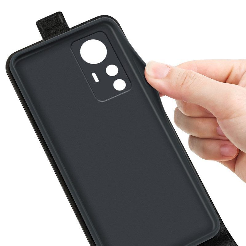 Lederhüllen Für Xiaomi 12T / 12T Pro Flip Case Vertikale Klappe