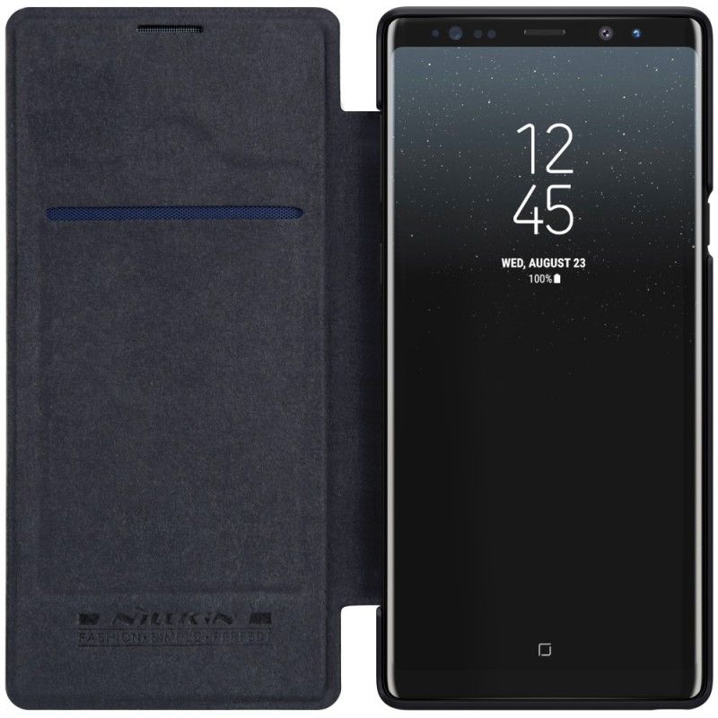 Flip Case Für Samsung Galaxy Note 9 Schwarz Nillkin-Qin-Serie