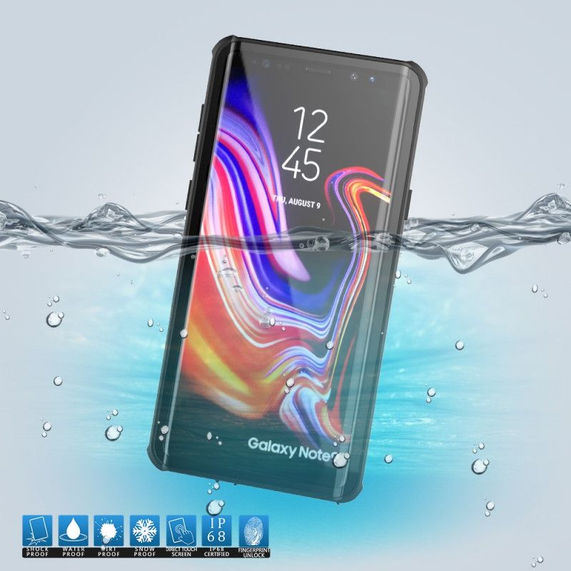 Hülle Für Samsung Galaxy Note 9 Magenta Wasserdicht 2M Mit Riemen