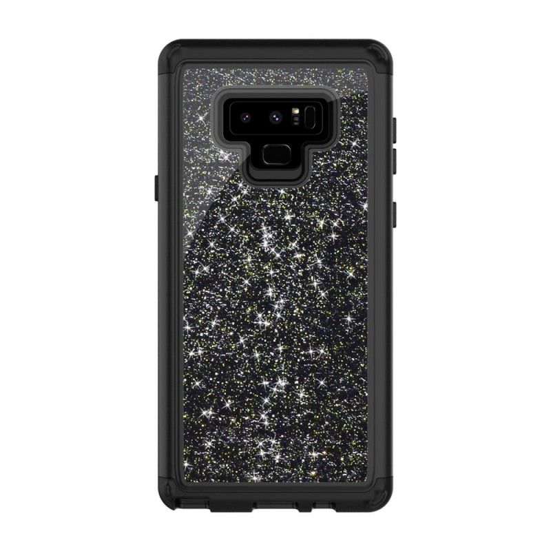 Hülle Samsung Galaxy Note 9 Lila Maxi-Pailletten