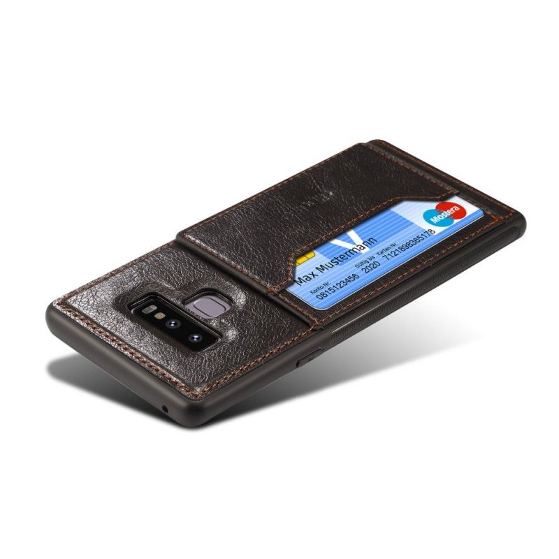Hülle Samsung Galaxy Note 9 Schwarz Ultra Support Kartenhalter