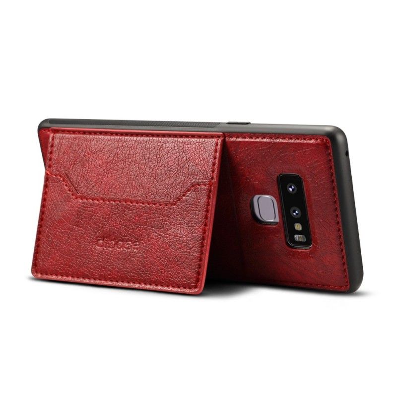Hülle Samsung Galaxy Note 9 Schwarz Ultra Support Kartenhalter