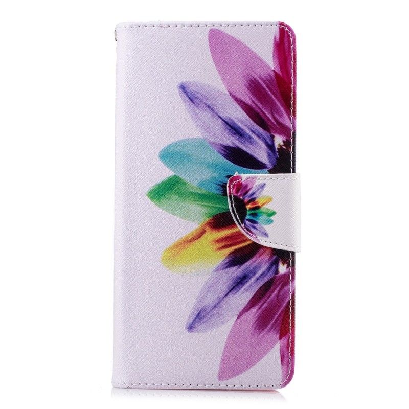 Lederhüllen Samsung Galaxy Note 9 Aquarellblume