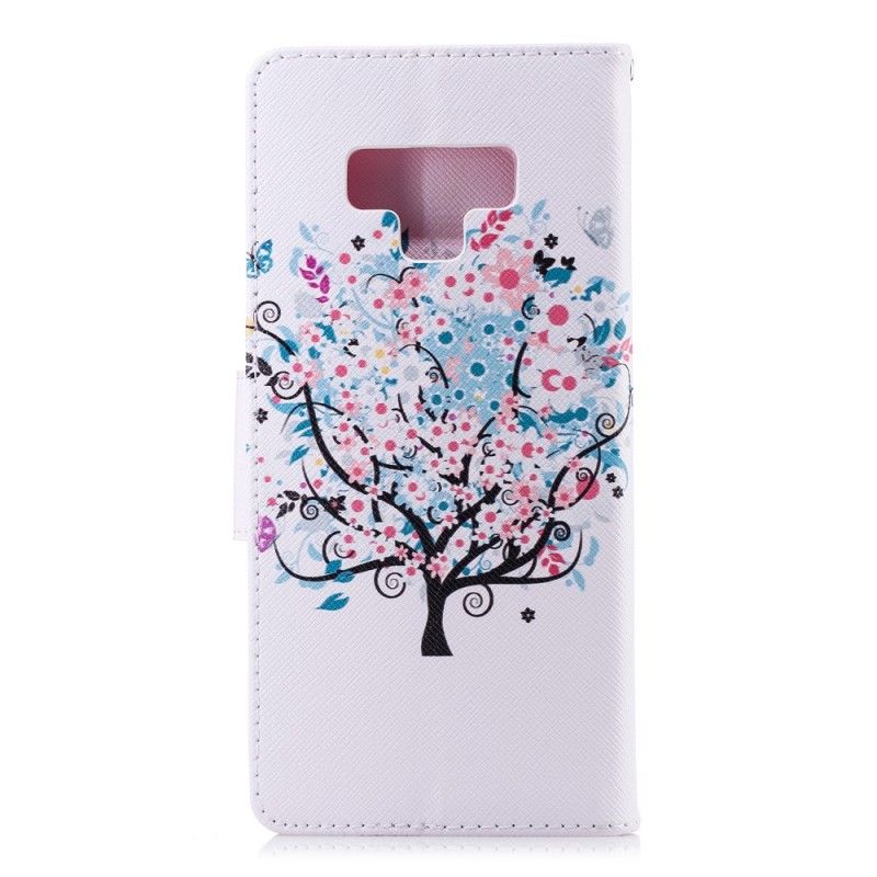 Lederhüllen Samsung Galaxy Note 9 Blühender Baum