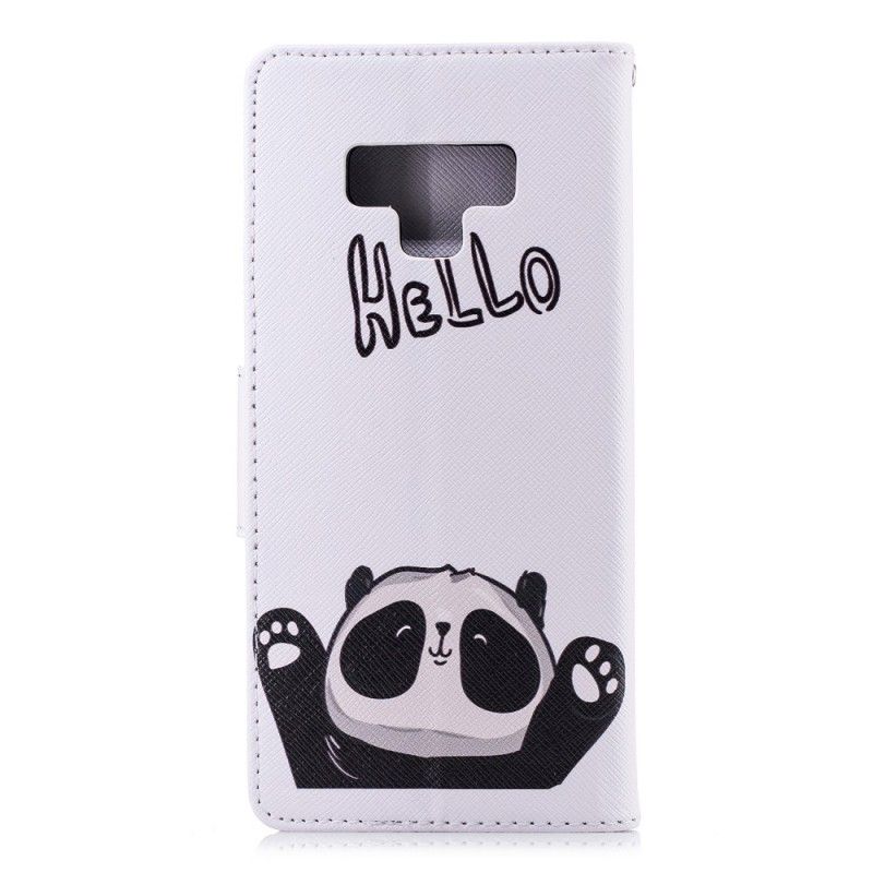 Lederhüllen Samsung Galaxy Note 9 Hallo Panda