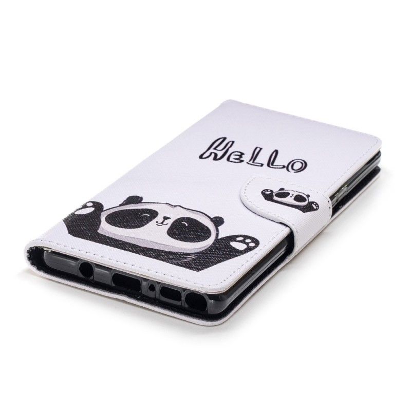 Lederhüllen Samsung Galaxy Note 9 Hallo Panda