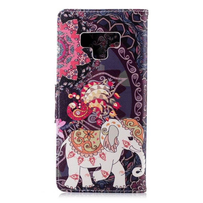 Lederhüllen Samsung Galaxy Note 9 Mandala Für Ethnische Elefanten