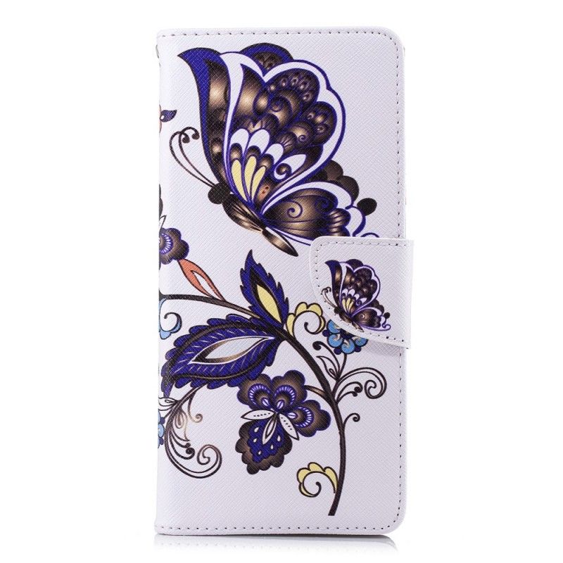 Lederhüllen Samsung Galaxy Note 9 Schmetterling Tattoo