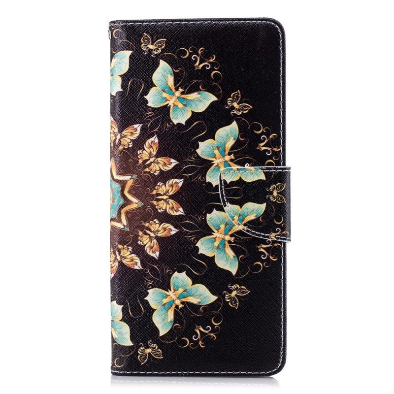 Lederhüllen Samsung Galaxy Note 9 Schmetterlingsmandala