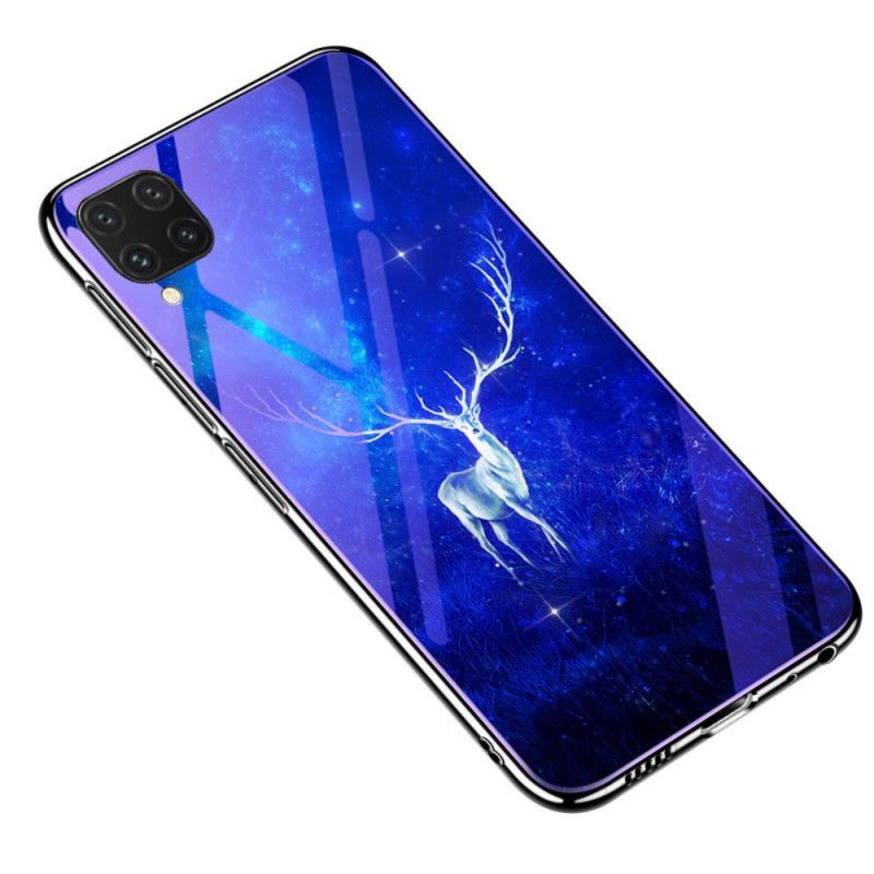 Hülle Huawei Nova 6 Hellblau Gehärtetes Glas Und Tierisches Silikon