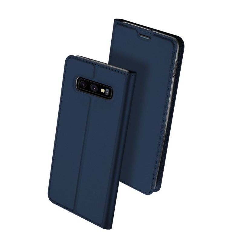 Flip Case Samsung Galaxy S10E Schwarz Erstklassige Serie