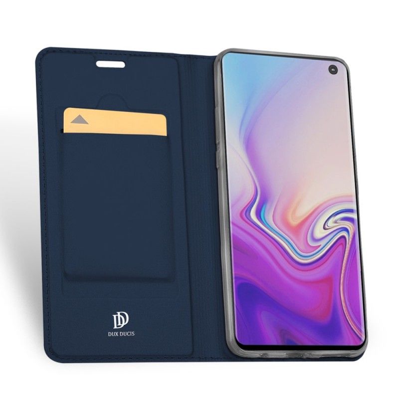 Flip Case Samsung Galaxy S10E Schwarz Erstklassige Serie