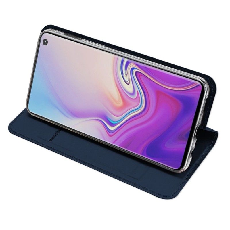 Flip Case Samsung Galaxy S10E Schwarz Erstklassige Serie