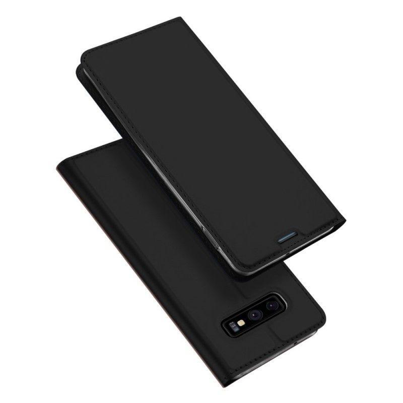 Flip Case Samsung Galaxy S10E Schwarz Erstklassige Serie