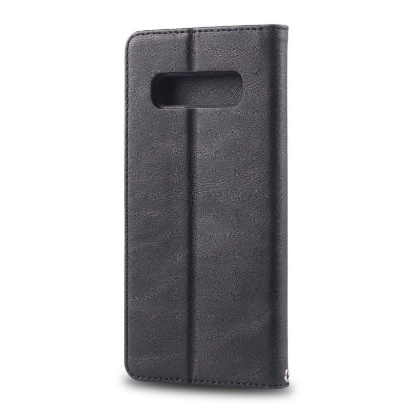 Flip Case Samsung Galaxy S10E Schwarz Retro-Azns