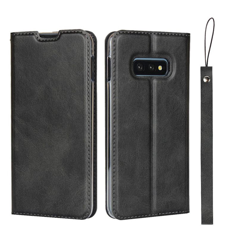 Flip Case Samsung Galaxy S10E Schwarz Ultra-Finesse