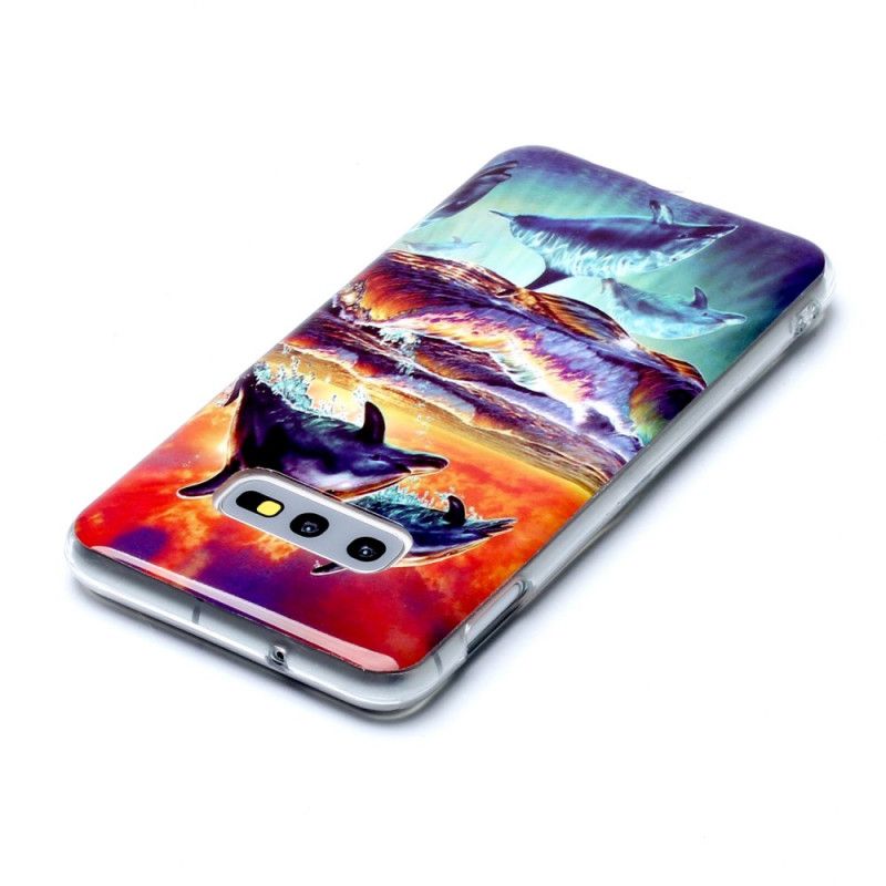 Hülle Samsung Galaxy S10E Delfine In Freier Wildbahn