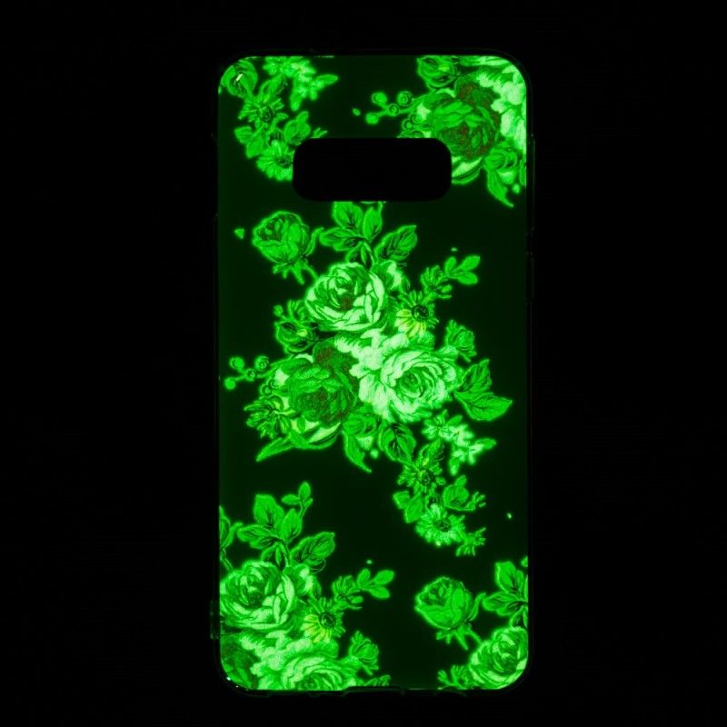 Hülle Samsung Galaxy S10E Fluoreszierende Freiheitsblumen