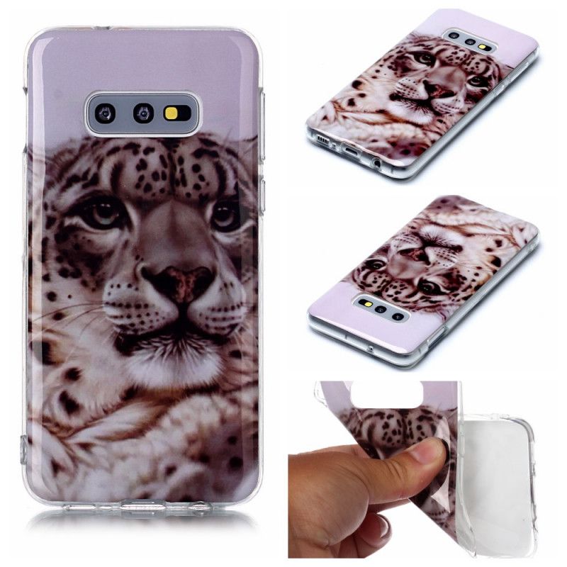 Hülle Samsung Galaxy S10E Handyhülle Königlicher Tiger