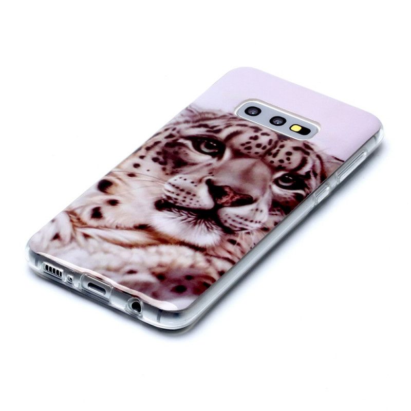 Hülle Samsung Galaxy S10E Handyhülle Königlicher Tiger
