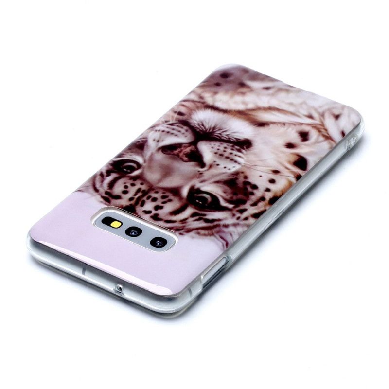Hülle Samsung Galaxy S10E Handyhülle Königlicher Tiger