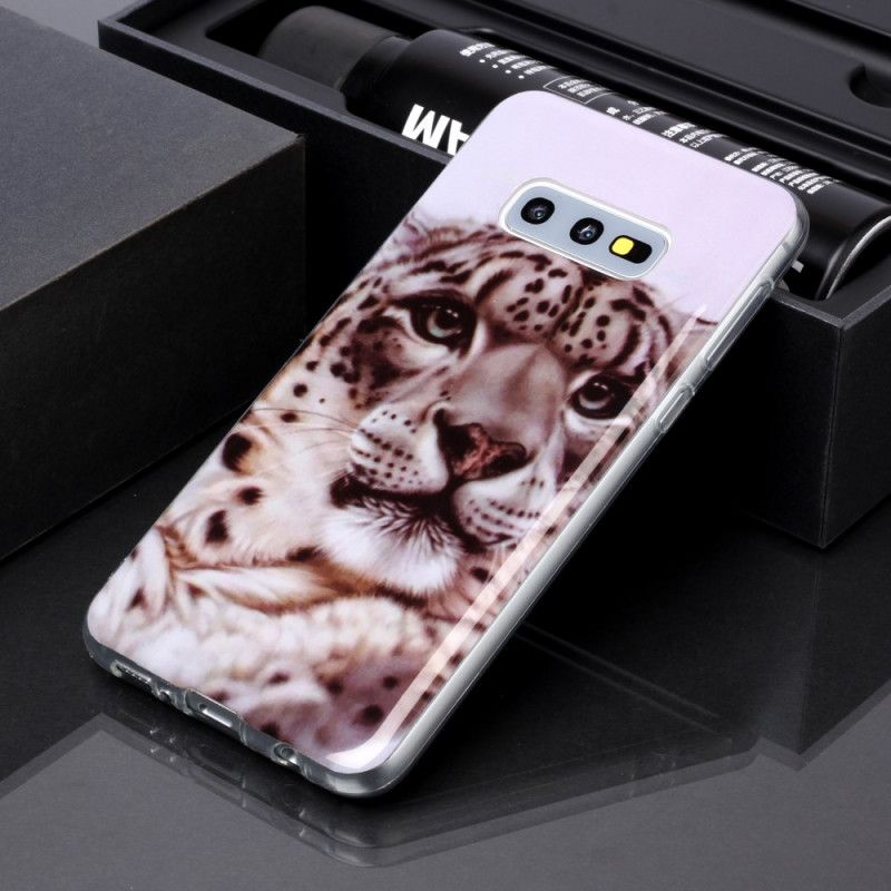 Hülle Samsung Galaxy S10E Handyhülle Königlicher Tiger