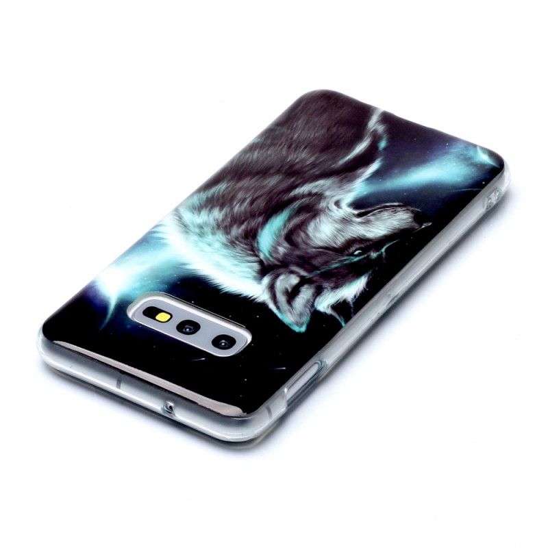 Hülle Samsung Galaxy S10E Rote Katzenaugen