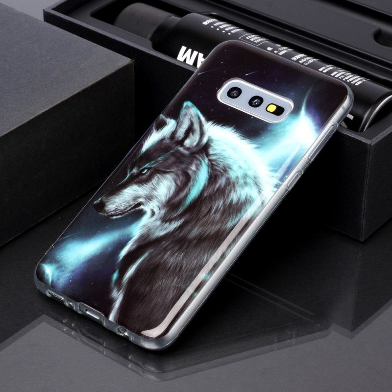 Hülle Samsung Galaxy S10E Rote Katzenaugen