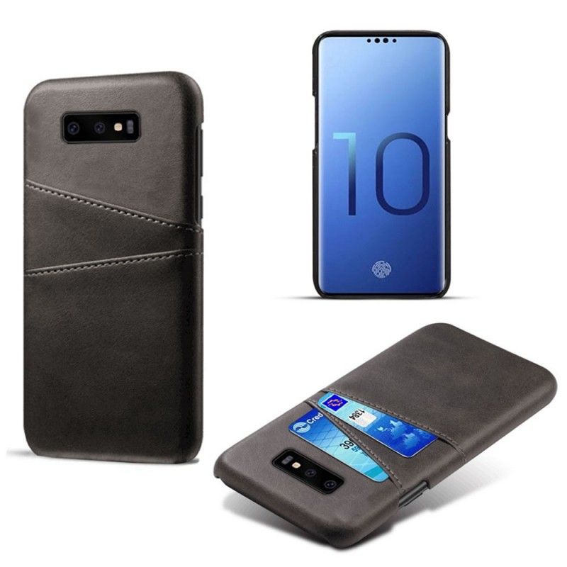 Hülle Samsung Galaxy S10E Schwarz Karteninhaber