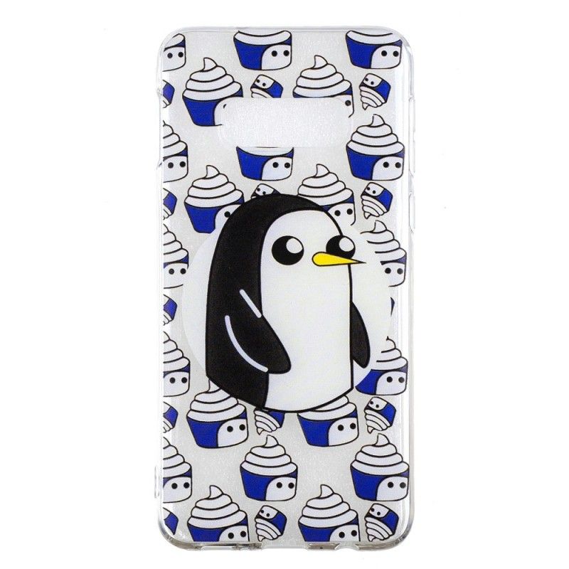 Hülle Samsung Galaxy S10E Transparente Pinguine