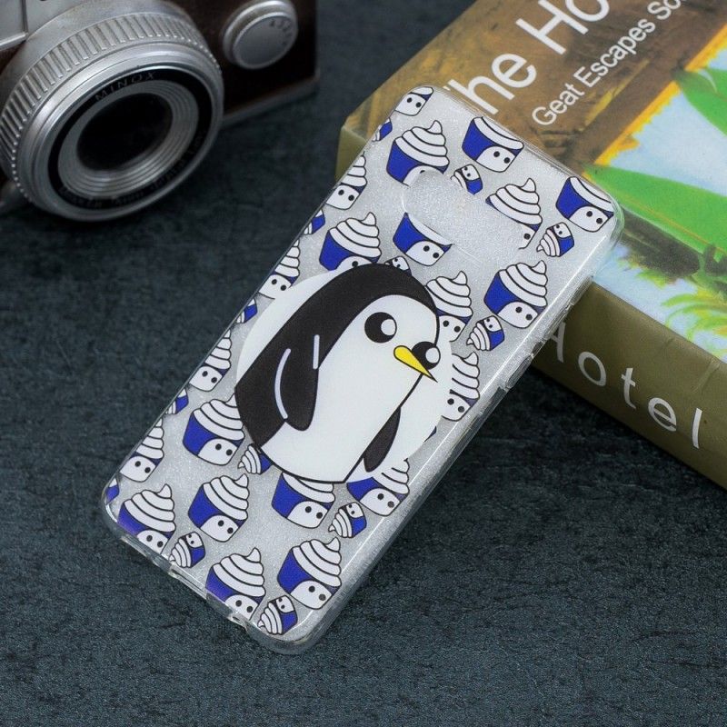 Hülle Samsung Galaxy S10E Transparente Pinguine