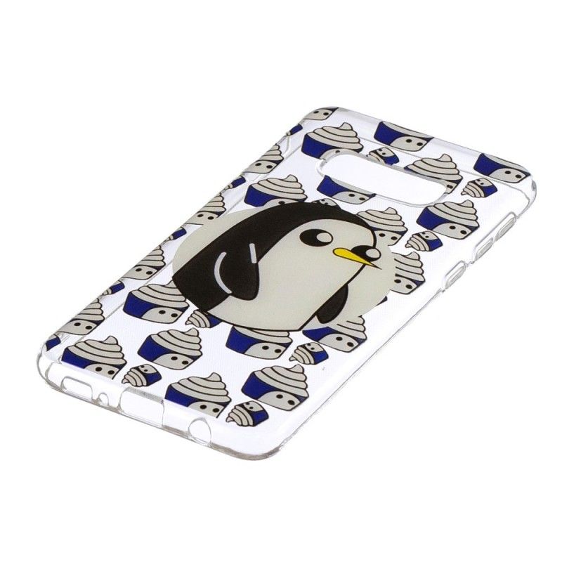 Hülle Samsung Galaxy S10E Transparente Pinguine