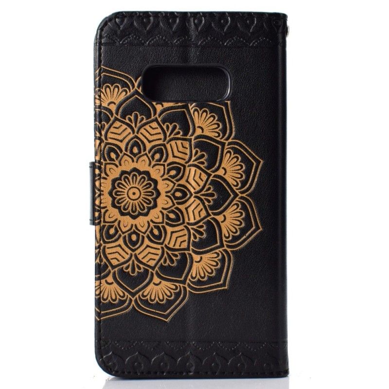 Lederhüllen Samsung Galaxy S10E Handyhülle Schickes Mandala