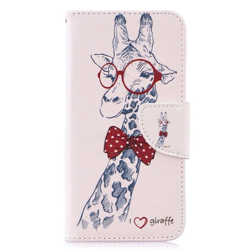 Lederhüllen Samsung Galaxy S10E Nerd-Giraffe