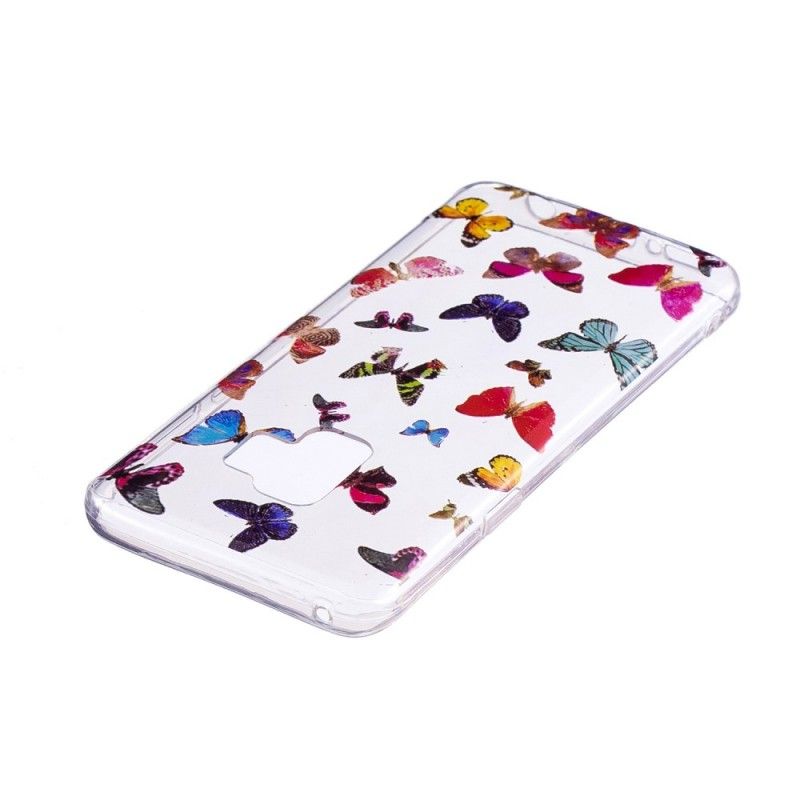 Hülle Samsung Galaxy S9 Farbige Schmetterlinge