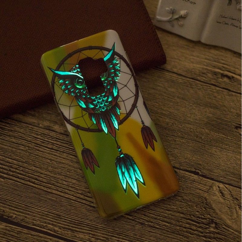 Hülle Samsung Galaxy S9 Fluoreszierender Eulentraumfänger