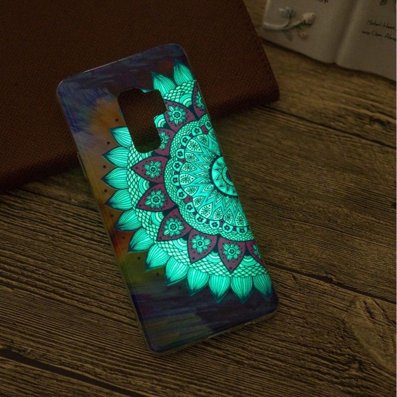 Hülle Samsung Galaxy S9 Fluoreszierendes Farbiges Mandala