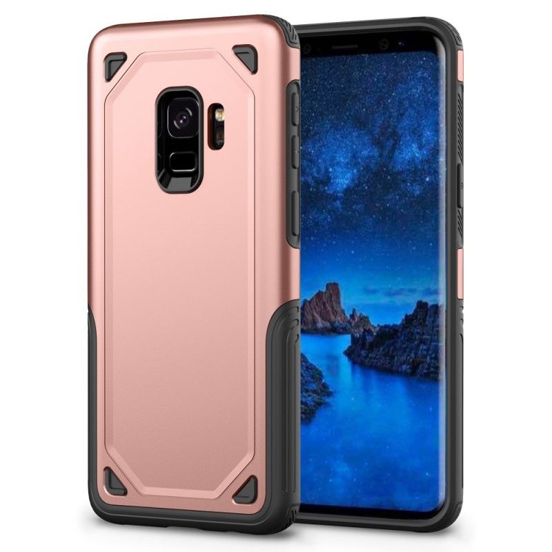 Hülle Samsung Galaxy S9 Pink Premium-Metalleffekt